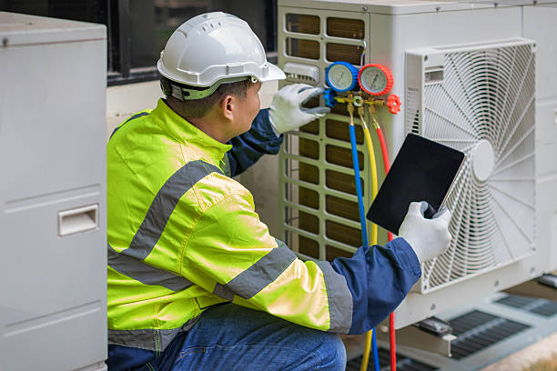 Professional Air Duct Cleaning technician working in Southside, TN
